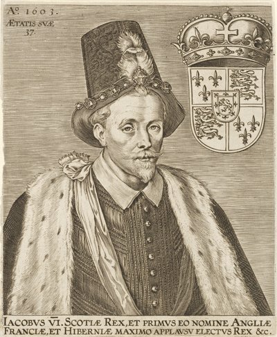 James VI of Scotland and James I of England by European School